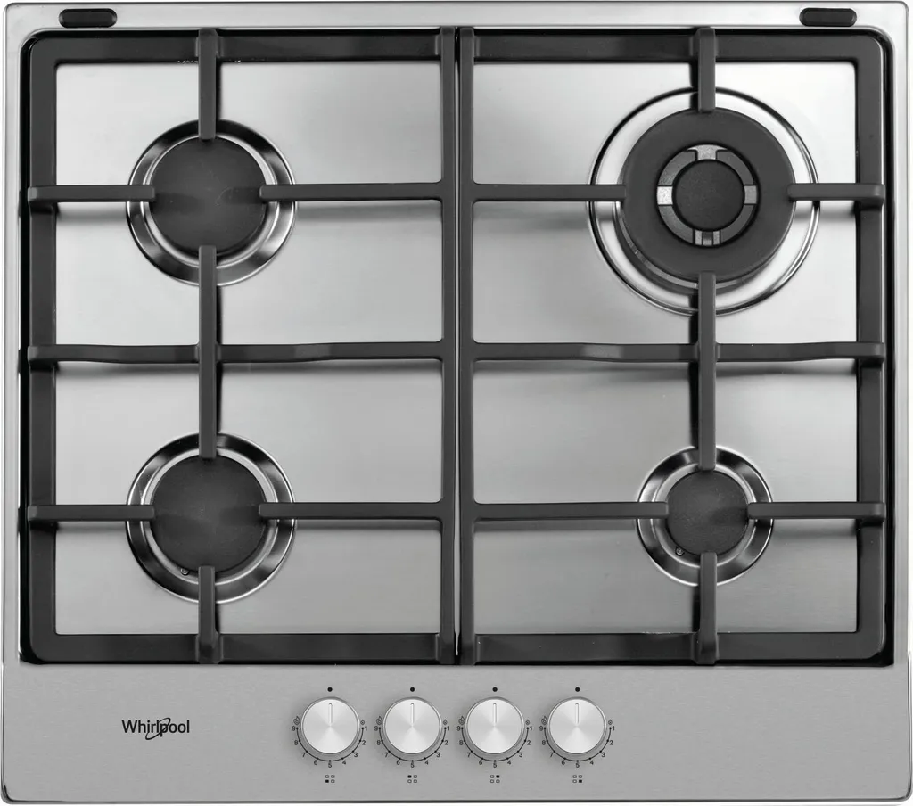 Whirlpool TGML 661 IX Table de cuisson gaz encastrable inox 58 cm