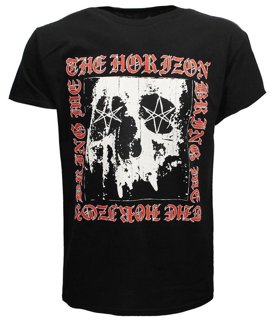 Bring Me The Horizon Metal Logo Skull T-Shirt Offizielles Merchandise - S