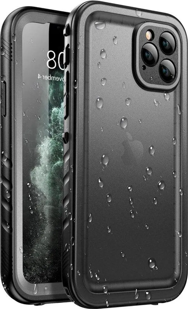 Boîtier de protection complet iPhone SE étanche avec écran clair - Bleu - 2