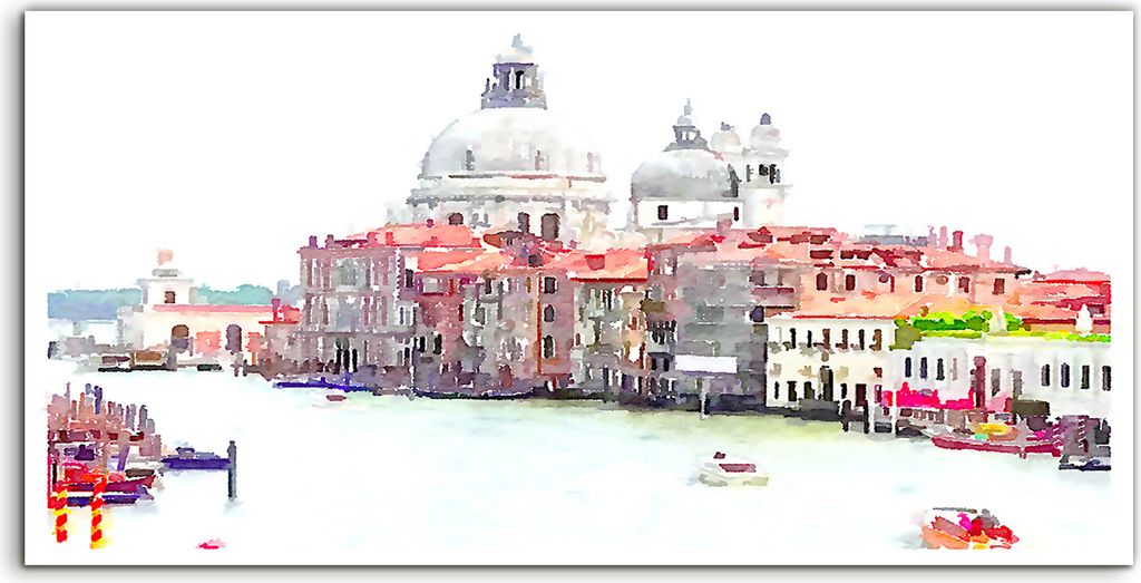 Coloray Canvas 120x60 Wandbild Leinwand Bilder Wand Kunst Bild Venedig Italien Stadt
