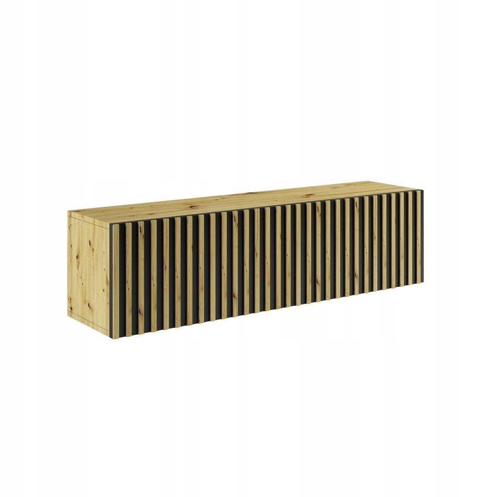 MONCLERO GF1 |TV Lowboard TREND 150 cm Eiche Artisan – Hängeschrank Wohnzimmer mit 1 Klappe 150x33x40 cm