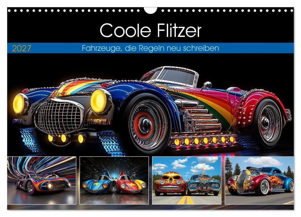 Coole Flitzer (Wandkalender 2027 DIN A3 quer), CALVENDO Monatskalender