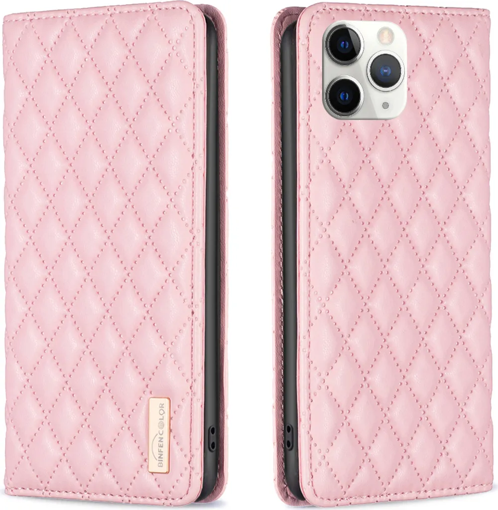 Custodia iPhone 11 Pro Max Pelle Rosa | Cover a Portafoglio Elegante