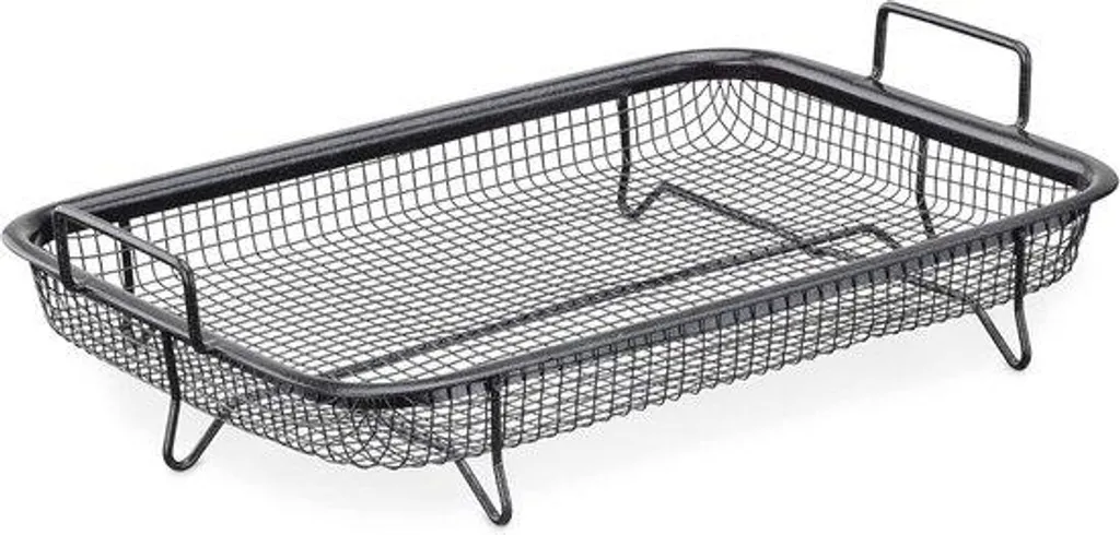 Grille pour four en inox pour cuisiner poulet et légumes sans coller