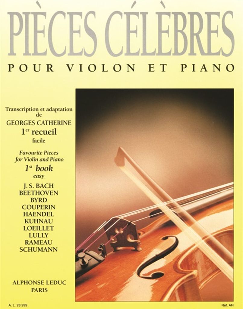 Pieces Celebres Vol.1 (Facile)Pour Violon Et Piano