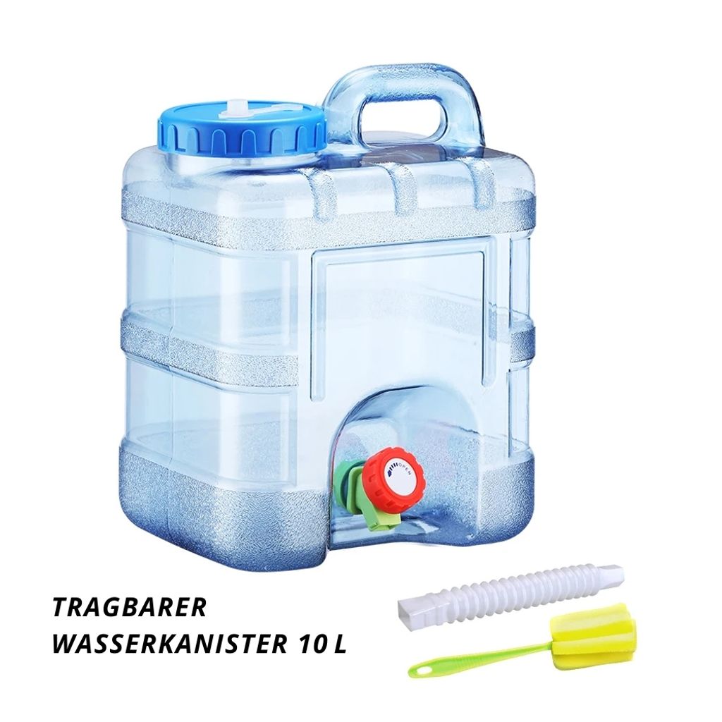 Wasserkanister 10 L – Tragbarer Trinkwasserbehälter mit Produktbild 