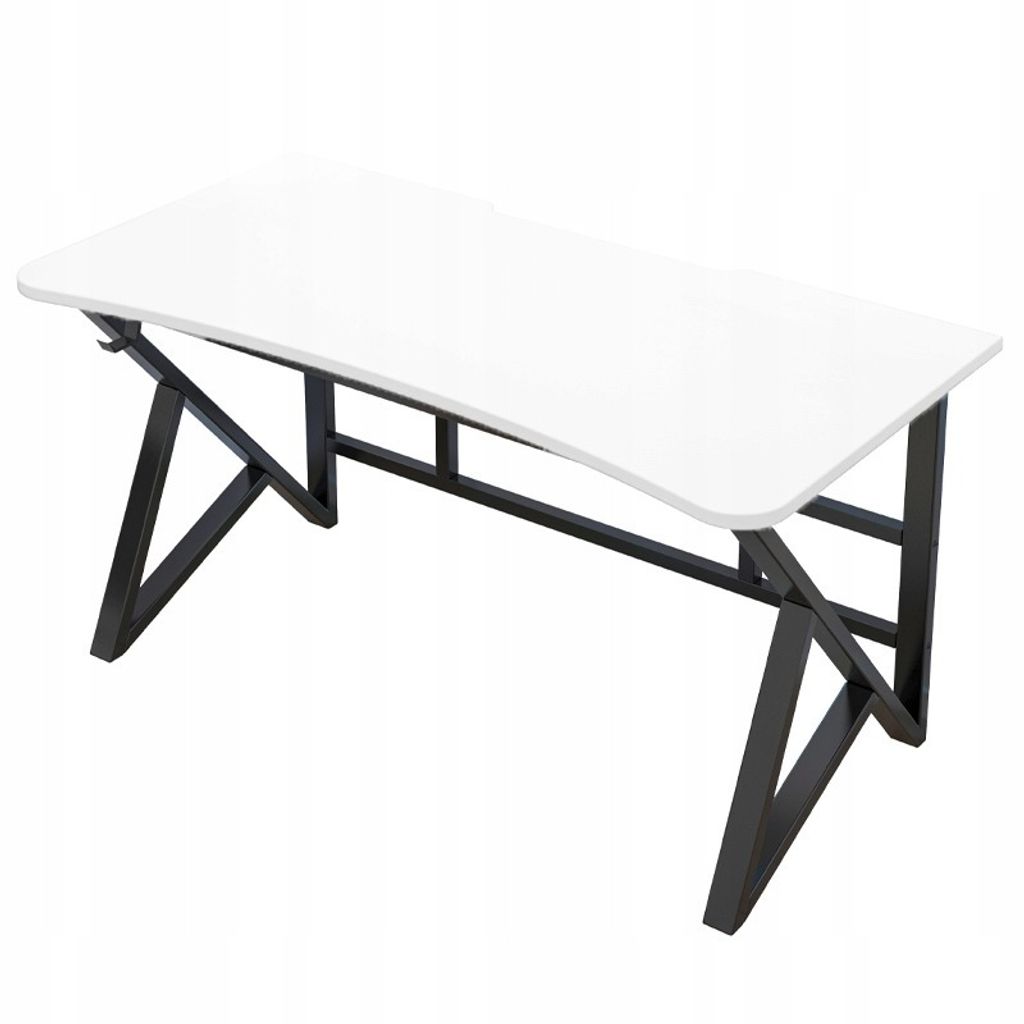 Weiss Gaming Computer Schreibtisch Modern Für Gamer Loft Gross