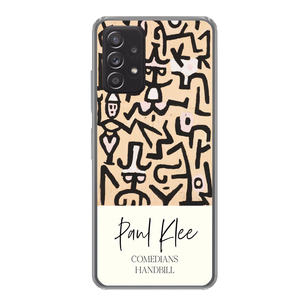MuchoWow Handyhülle Schutzhülle Hülle für Samsung Galaxy A33 5G Gemälde - Paul Klee - Komödianten Flugblatt Silikon Softcase Handy Hülle -...