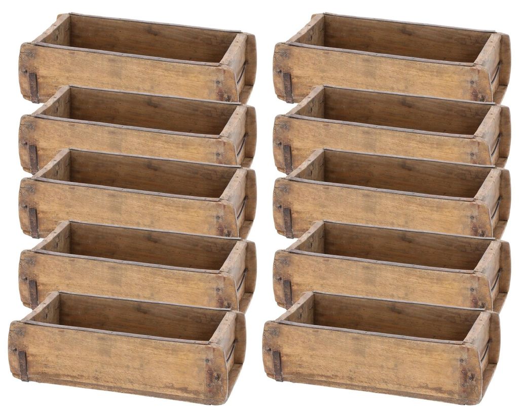 Novaliv 10x Holzkiste Vintage 30 x 15 x 10 cm Alte Produktbild 