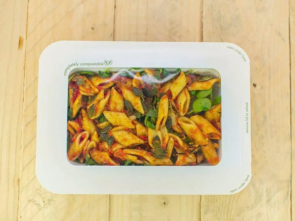 Couvercles en papier Vegware avec fenêtre PLA pour gobelets x50