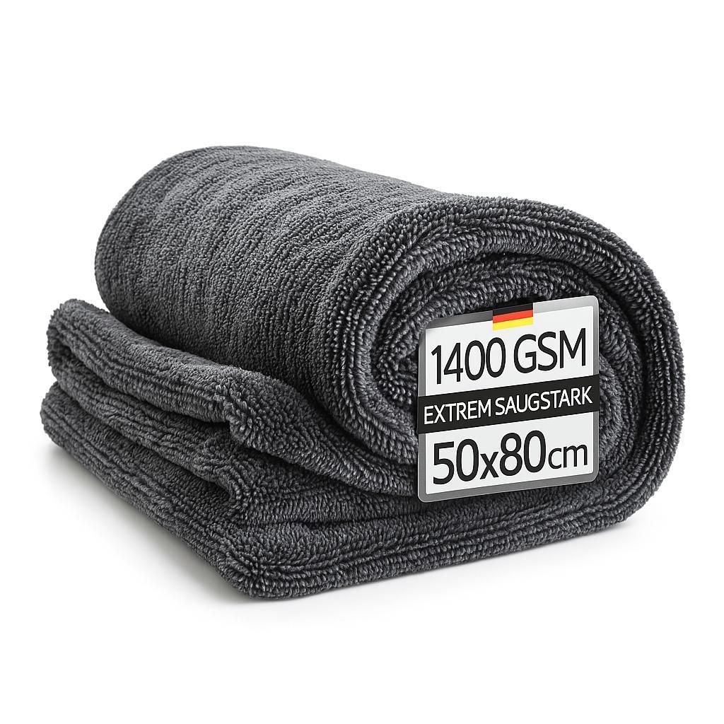 Trockentuch Auto XXL Mikrofasertücher Auto Ultra 1400 GSM Produktbild 