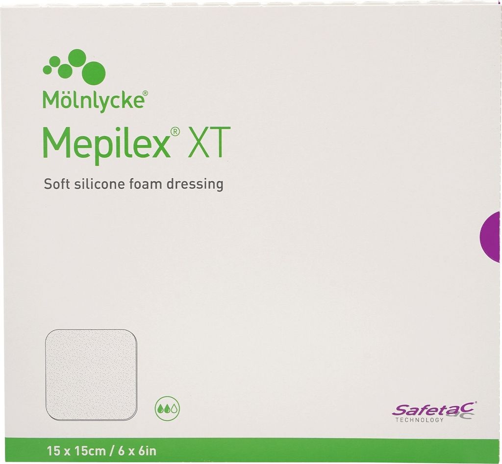 Mepilex XT 15x15 cm Schaumverband 5 St Produktbild 