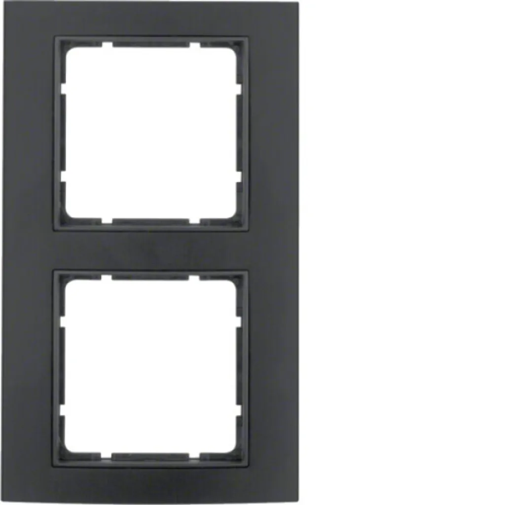 Cadre double pour interrupteur Berker B.3 Anthracite : design et style