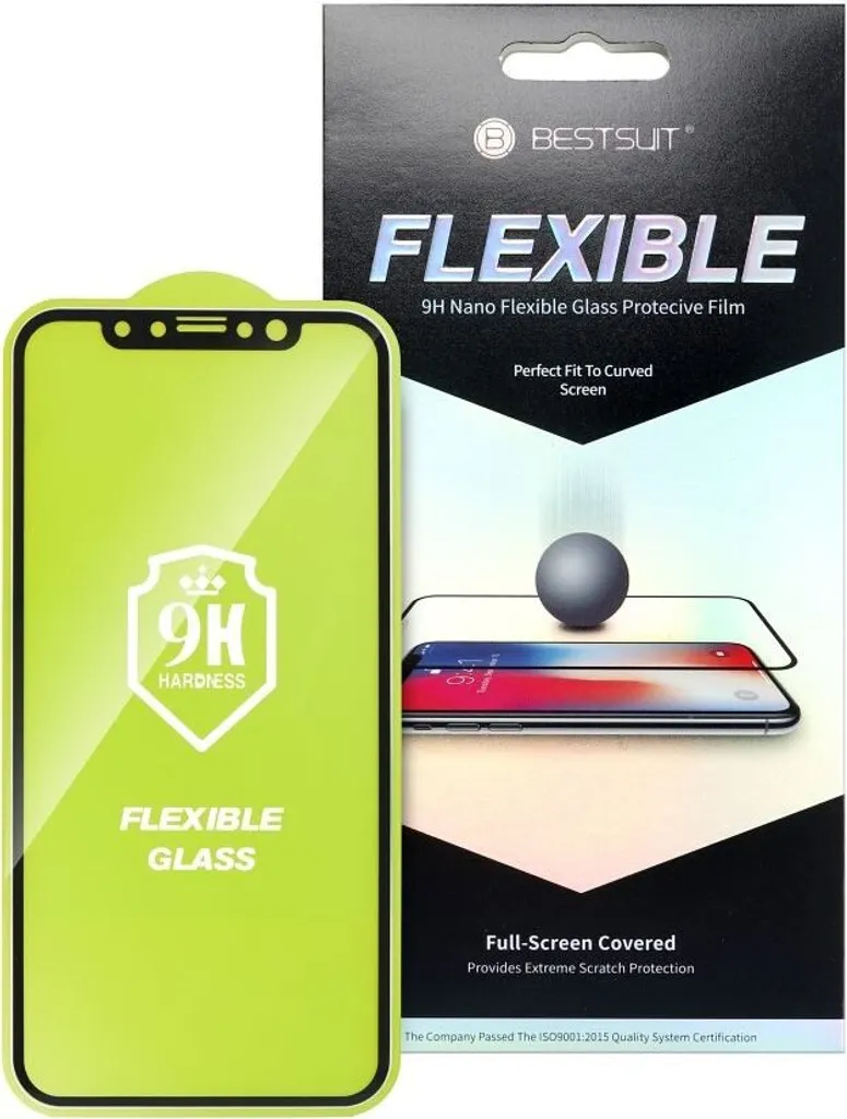 Pellicola organica per lo schermo di Apple iPhone 14 Pro Max, Bestsuit - Bordo nero