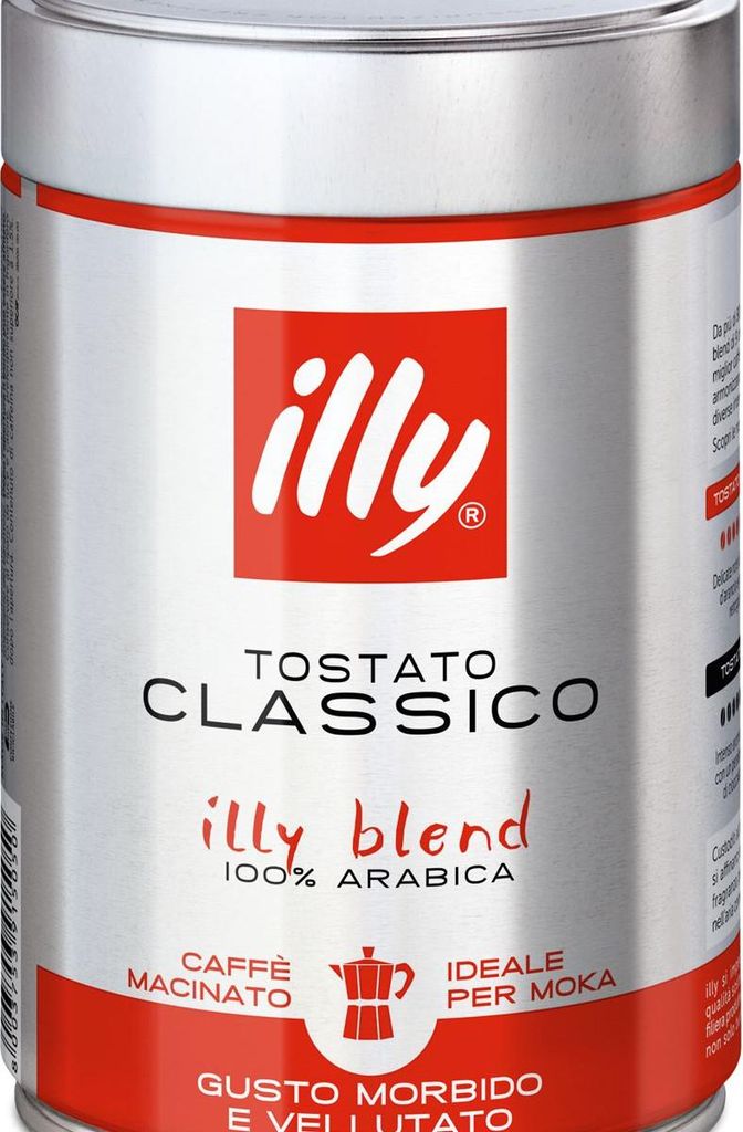 Illy Barattolo da 250g di caffè macinato per Moka Tostato Immagine del prodotto 