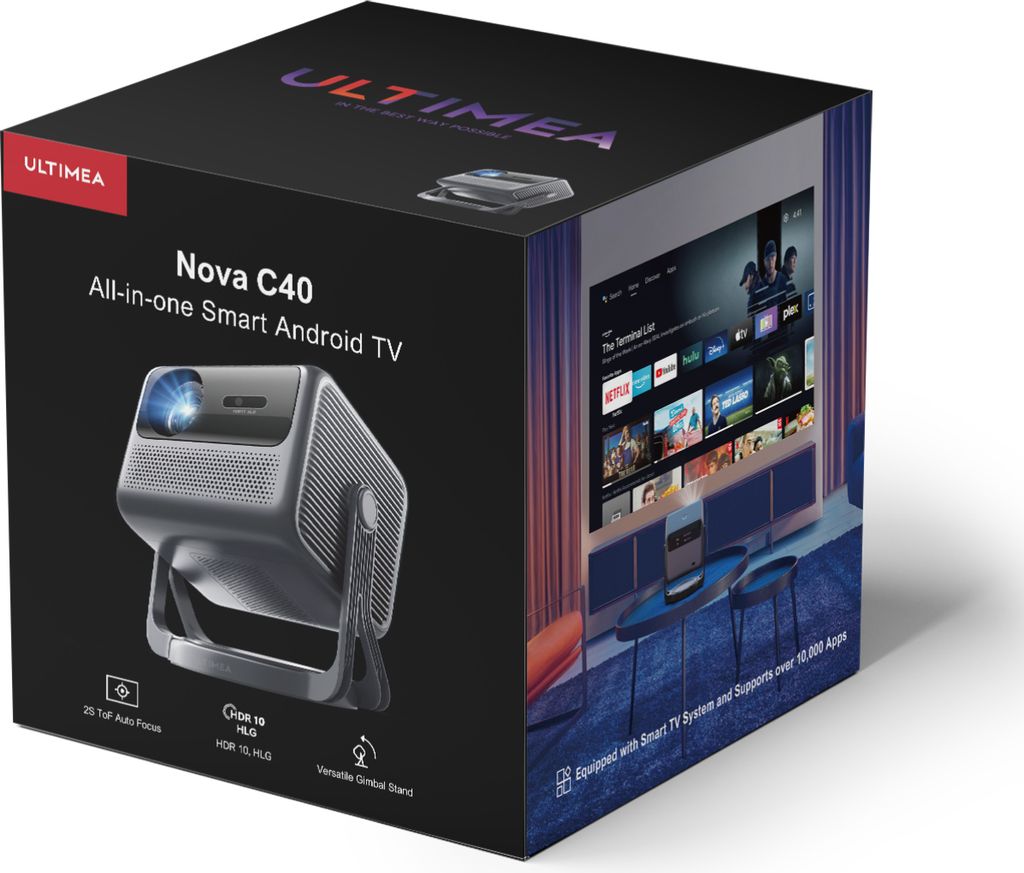 ULTIMEA Smart Beamer Android TV 11.0 mit Netflix, 4K Produktbild 