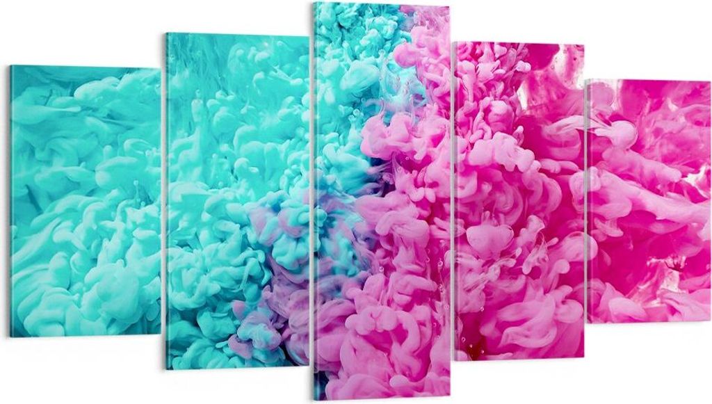 Bild auf Leinwand - Leinwandbild - Abstraktion modern - 160x85cm - Wand Bild - Wanddeko - Leinwanddruck - Bilder - Kunstdruck - Wanddekoration - Le...