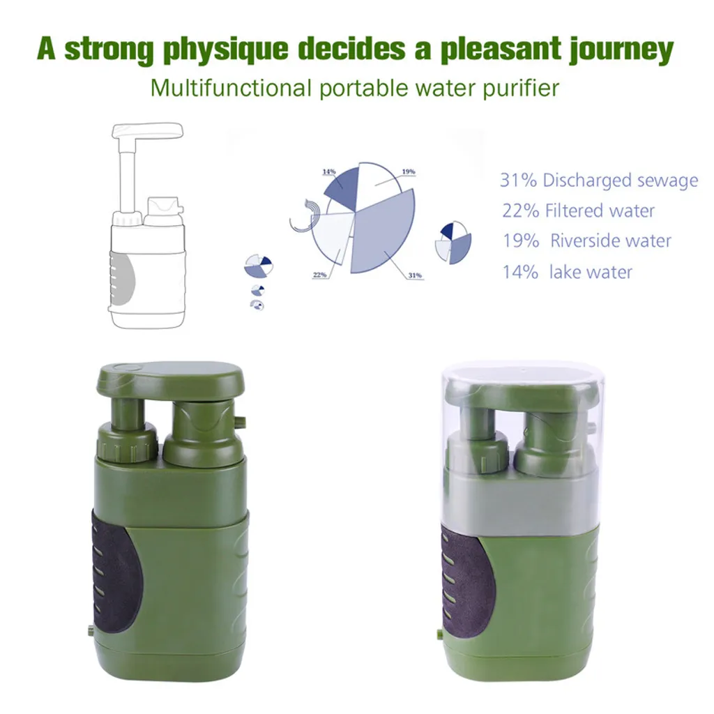 Équipement de camping : filtre à eau portable pour eau potable 5000L - 2