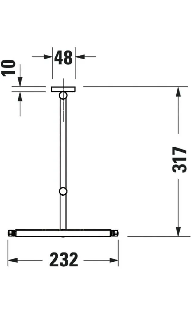 Miroir Grossissant de Salle de Bain Duravit D-Code avec Bras Extensible - 12