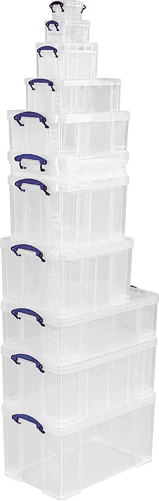 Boîte de rangement empilable 12L robuste Really Useful Box 12C plastique - 3