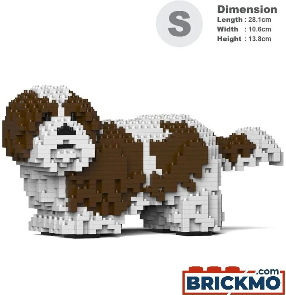 Puzzle 3D Chien Shih Tzu en Briques de Construction JEKCA pour Adultes