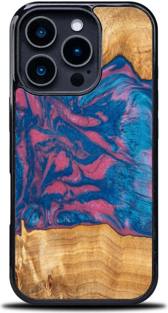 Custodia Bewood iPhone 16 Pro Unique Neons Vegas - Legno e Resina Elegante