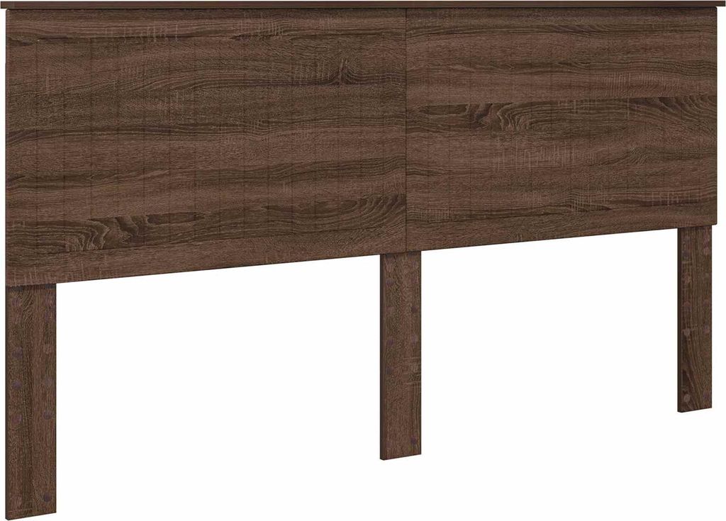 vidaXL Kopfteil mit Kopfteil Braun Eichen-Optik 180 cm Holzwerkstoff