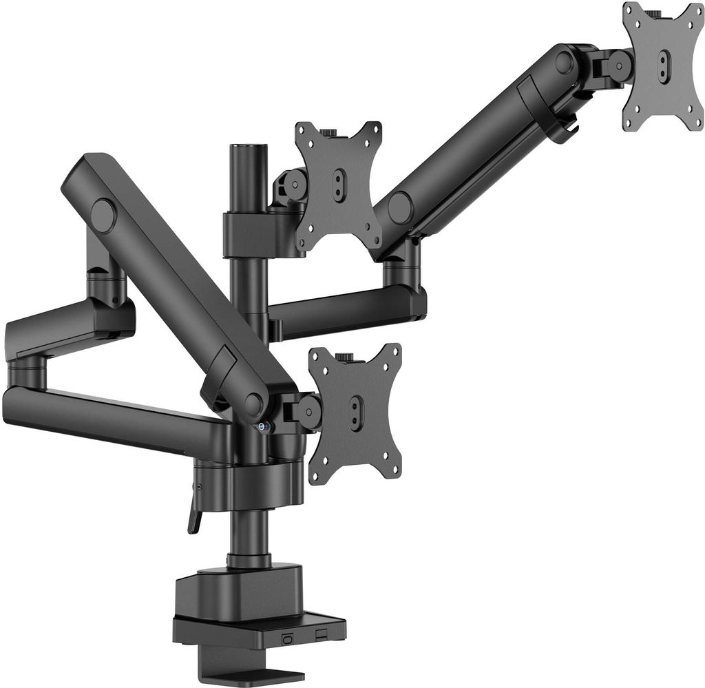 Trojitý stolový držiak monitora Wiltec s 360° doskou VESA, Obrázok produktu 