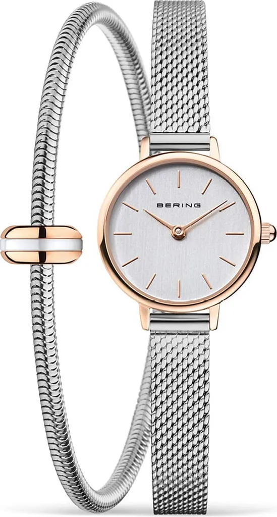 Montre Femme en Acier Or Rose Bering Classic 11022-064 Style Scandinave