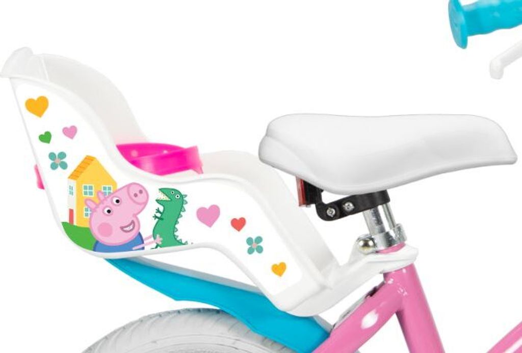 Dino Bikes Peppa Pig Kinderfahrrad 10 Zoll  Rosa Mit Sttzrdern &  Kotflgel Fr Mdchen Dino Bikes Mdchenfahrrad Mit Sttzrdern