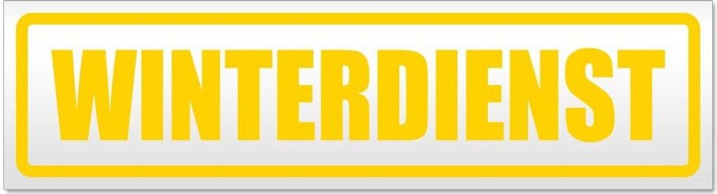 Kiwistar Winderdienst Magnetschild Schild magnetisch - 30cm Gelb - Magnetfolie für Auto PKW Kfz