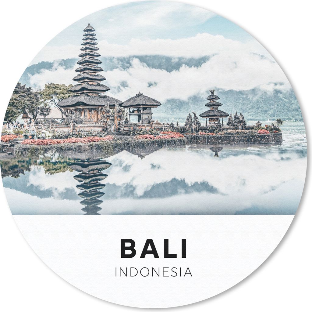 MuchoWow Mauspad Mousepad Bali - Indonesien - Wolken 50x50 cm - Mousepads - Maus Mat - Pad - Mausunterlage - Vinyl