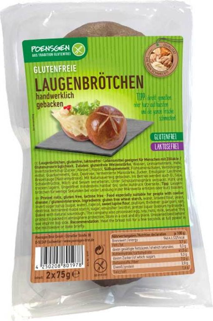 Poensgen Laugenbrötchen 2x75g