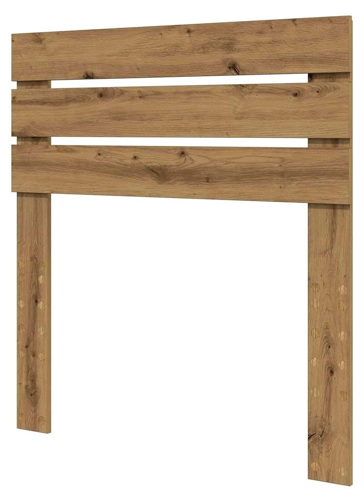Kopfteil Artisan-Eiche 90 cm, modernes rechteckiges Design, robuster Holzrahmen, stilvolles Bett-Accessoire für ein schönes Schlafzimmer