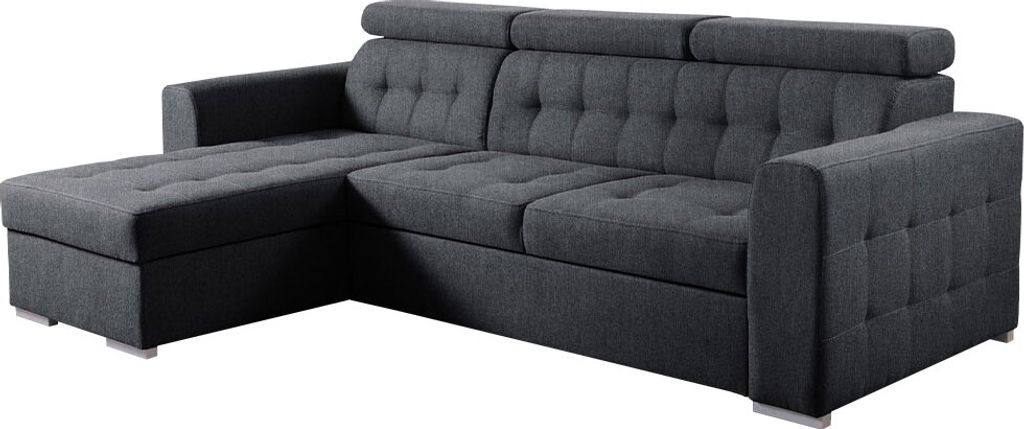 MIRJAN24 Ecksofa Zara, Eckcouch vom Hersteller, Schlafsofa, Stilvoll Polsterecke, Wohnzimmer L-Form (Farbe: Kronos 22, Seite: Links)