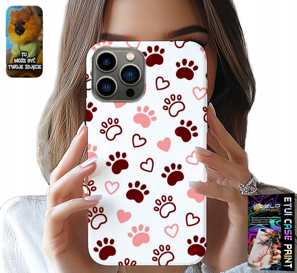 Hülle Für Iphone 13 Pro - Hundepfoten Auf Weissem Hintergrund, Hund, Katze, Teddybär