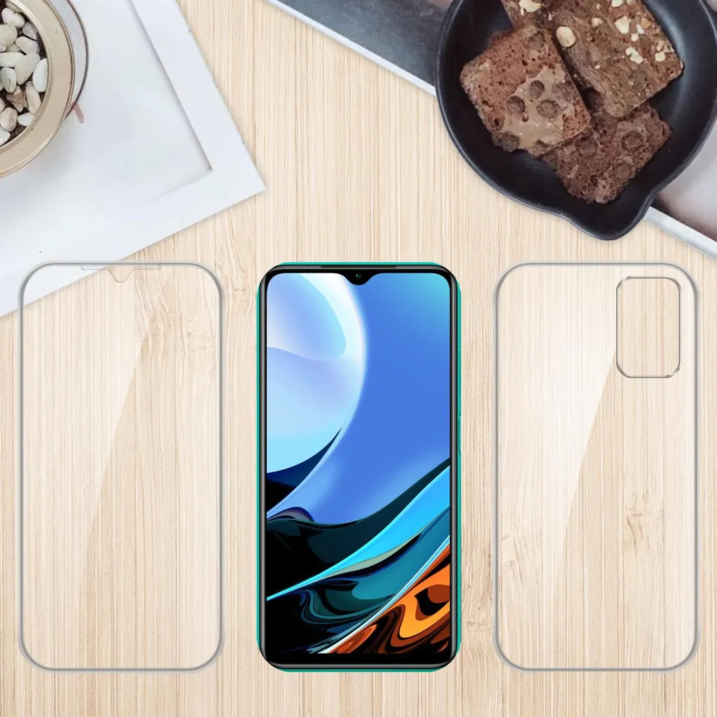 Custodia Per Xiaomi Redmi Note 9T Trasparente Con Disegno Pallone Di Basket Infuocato – Cover In Silicone Morbido TPU Antiurto