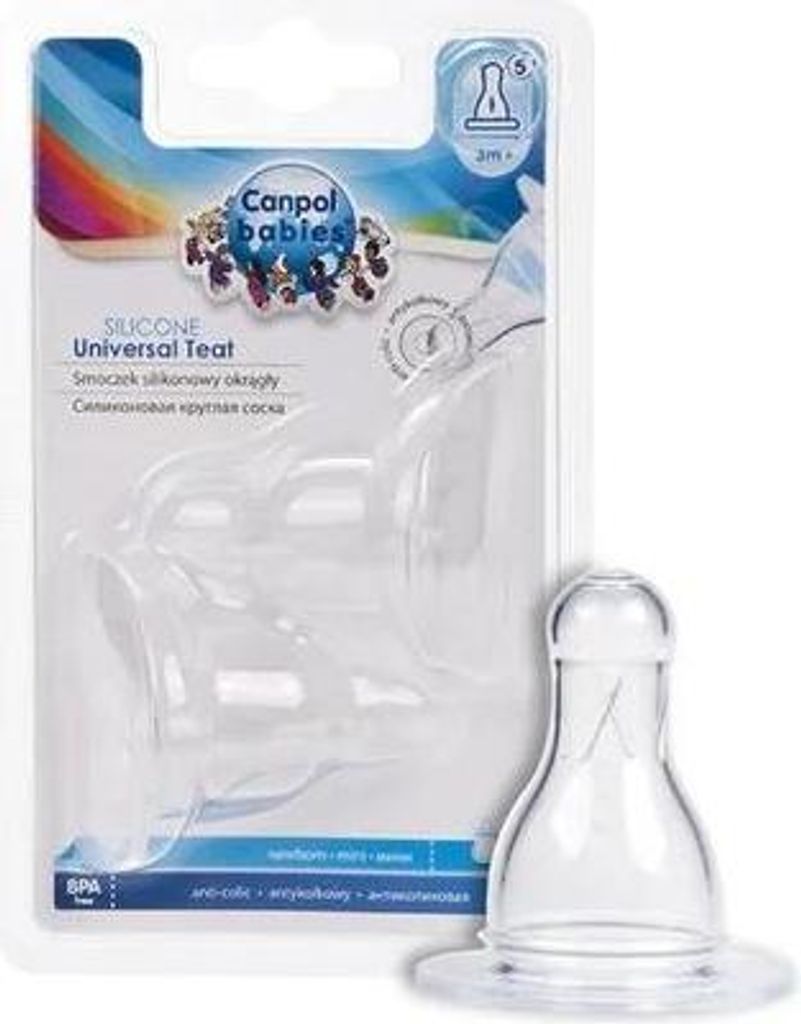Canpol Sauger für schmale Flaschen, Dreifachfluss, 3M+, 2 Produktbild 