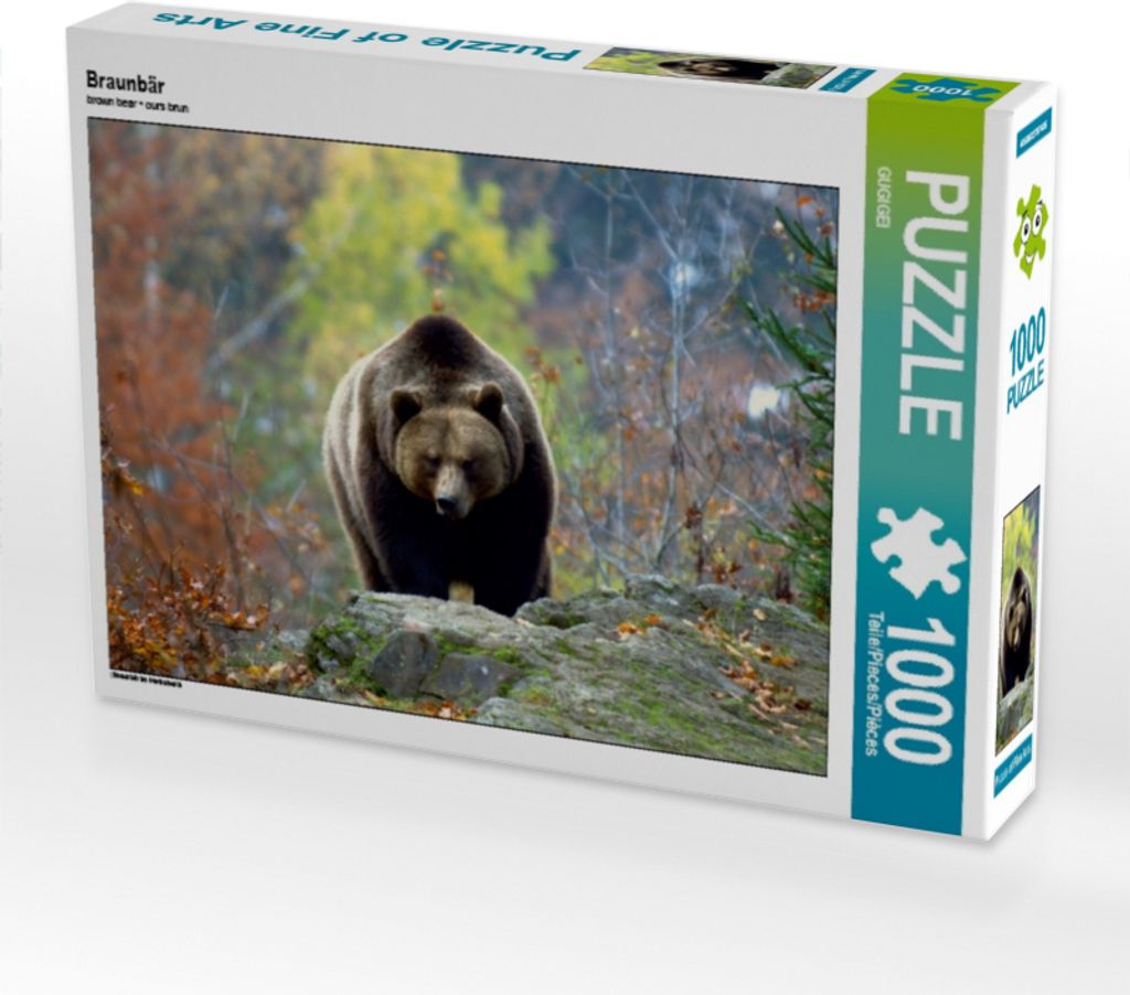 Calvendo Braunbär 1000 Teile Puzzle quer 640x480mm, CALVENDO; 7355089