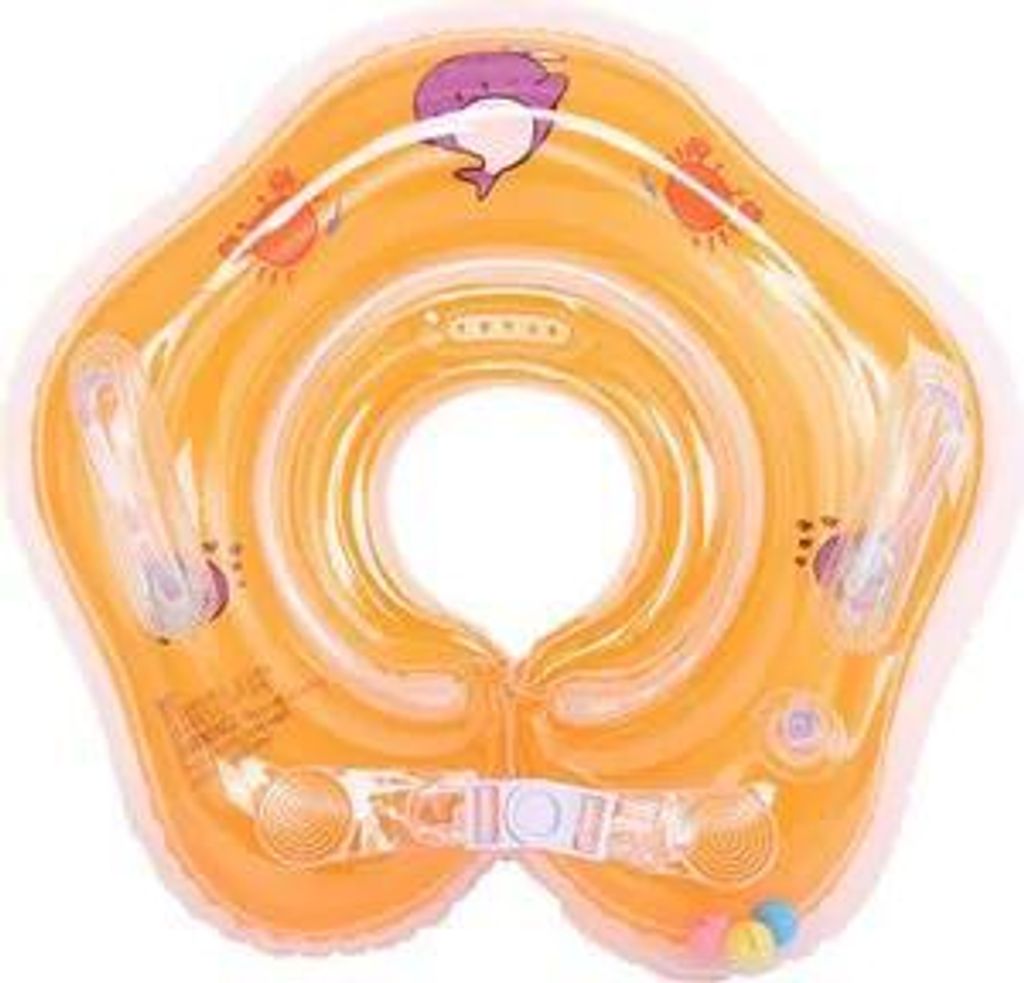 Schwimmhilfe Baby Hals Schwimmring Babyschwimmring Schwimmkragen Halsschwimmring,orange