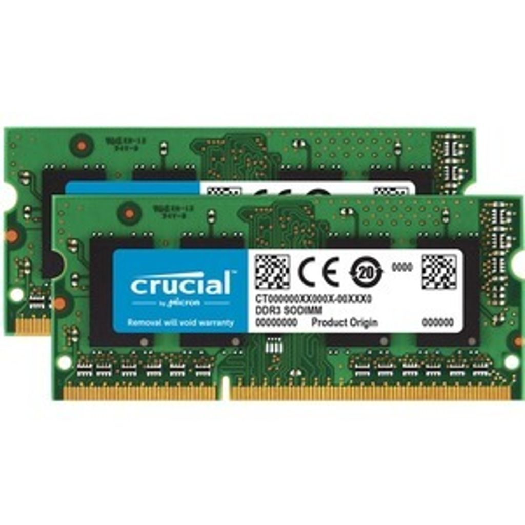 Crucial 2 x 8GB DDR3L, 16 GB, 2 x 8 GB, DDR3L, 1866 MHz