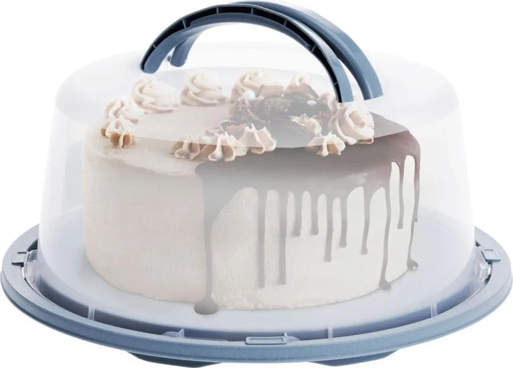 Boîte à gâteaux avec présentoir et plateau à couvercle hermétique 28cm