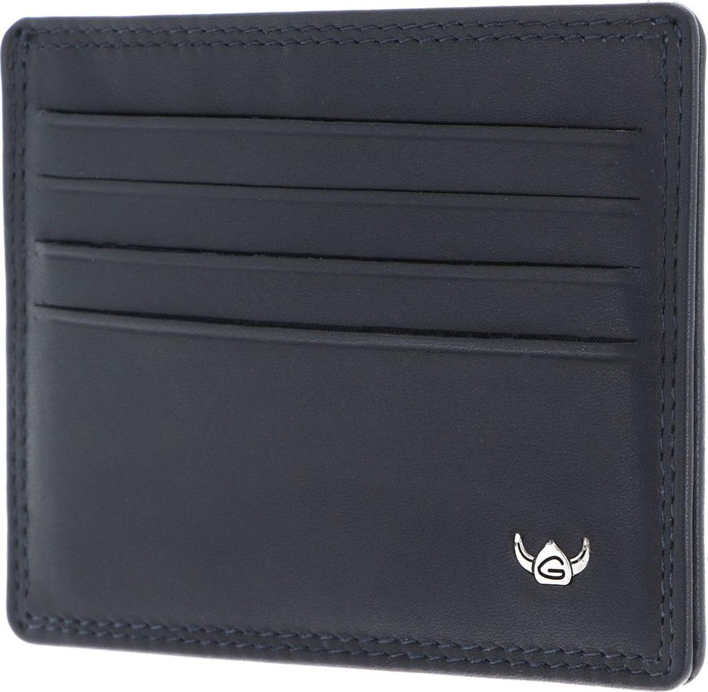 Golden Head Leder Kartenhalter Polo RFID Protect Kartenetui 4440 Marineblau dunkelblau