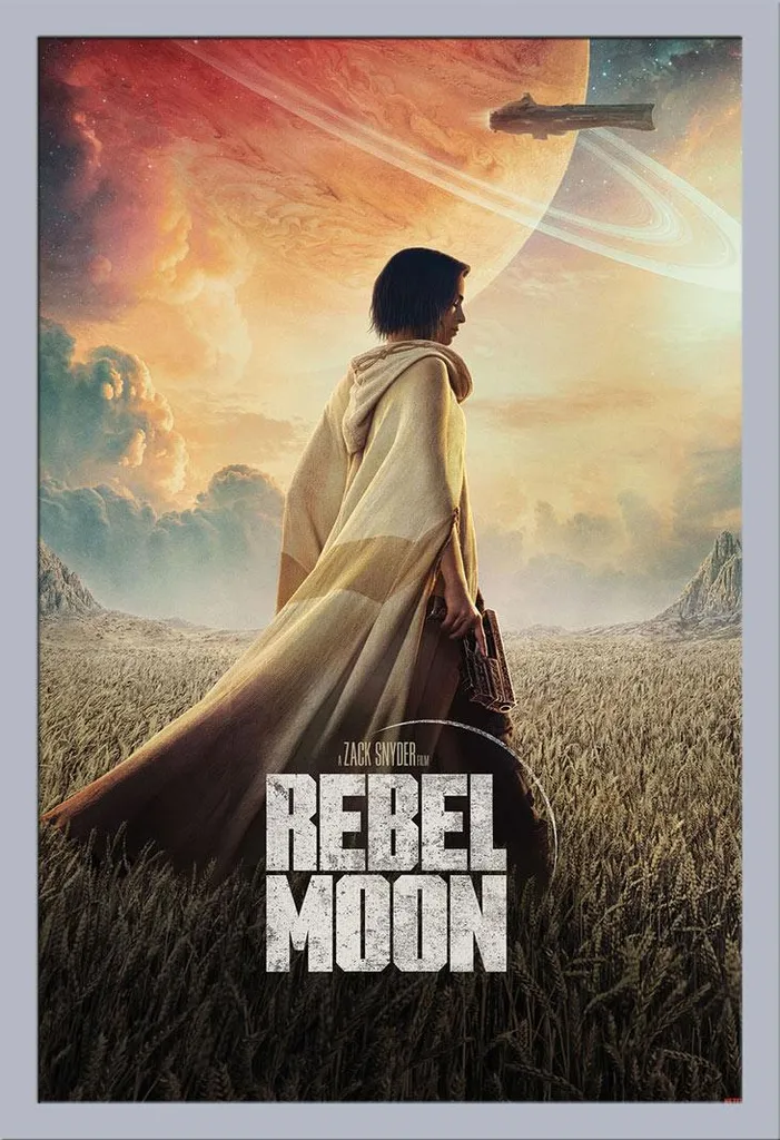 Poster Rebel Moon Through the Fields - Cornice Shinsuke Argento Elegante
