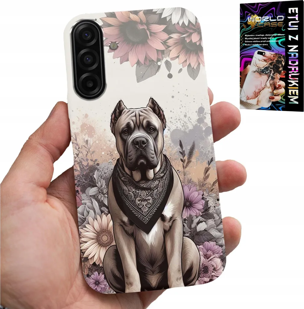 Cover Designer Samsung A17 5G Razze Canine Gold Foil - Accessorio Glam