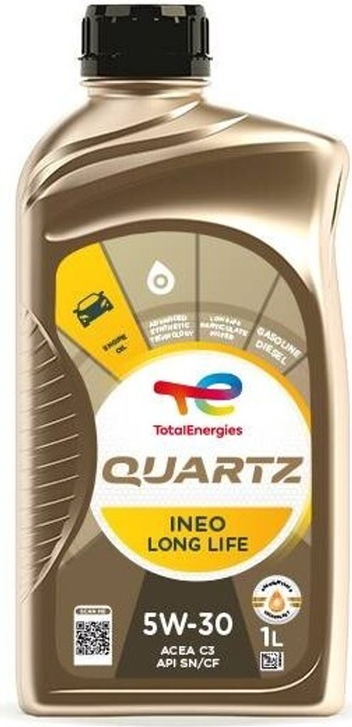 1 Liter TOTAL 5W-30 Quartz INEO Long Life MB 229.51 VW 504 Produktbild 