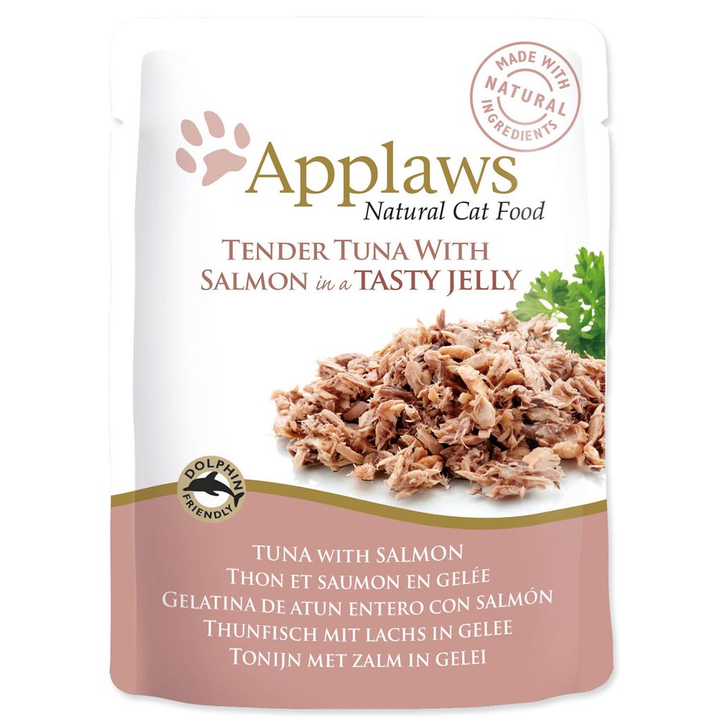 Applaws Gatto 70gx16 Tonno e salmone in gelatina Immagine del prodotto 