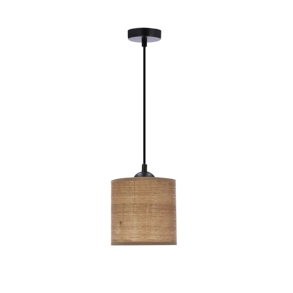 Lampe Suspendue Legno Candellux Bois Naturel 1xE27 40W - 31-18311