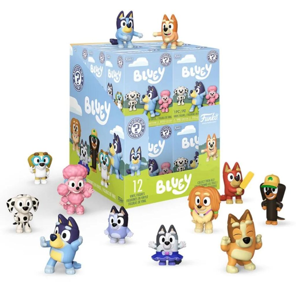 Bluey, figurines miniatures "Mystery Minis", 5 cm. Coffret Image du produit 