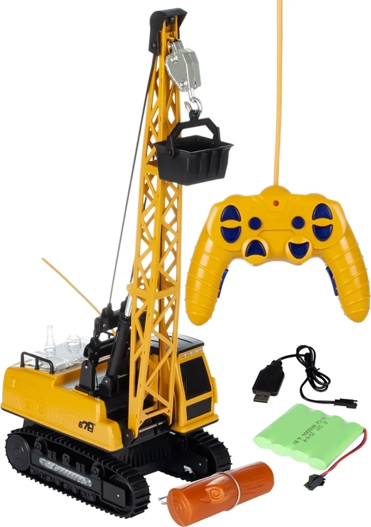 Grande Grue de Construction Pivotante Jouet Télécommandé Haute Précision